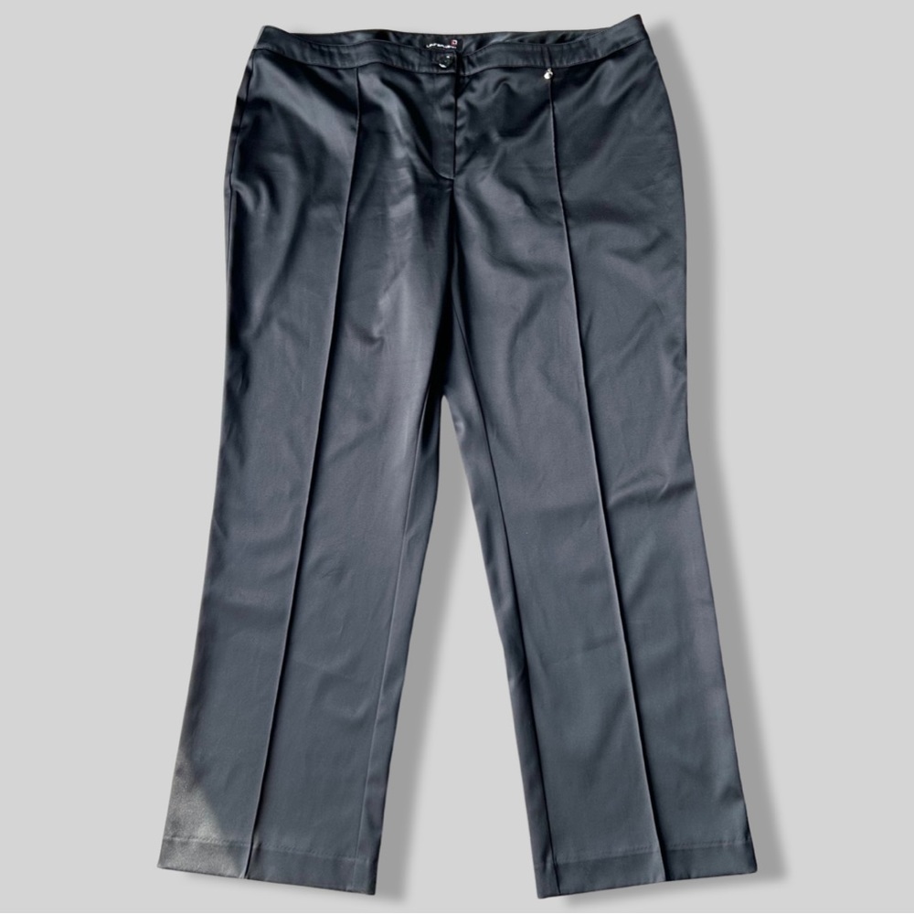 Laura Plus Black Satin Dress Pants